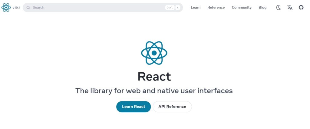 react